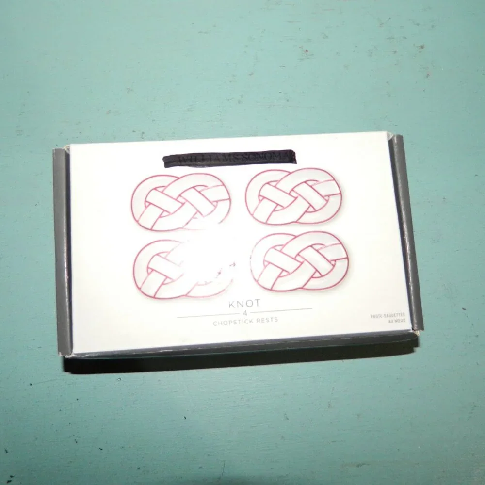 Williams Sonoma Knot Chopstick Rest Set of 4